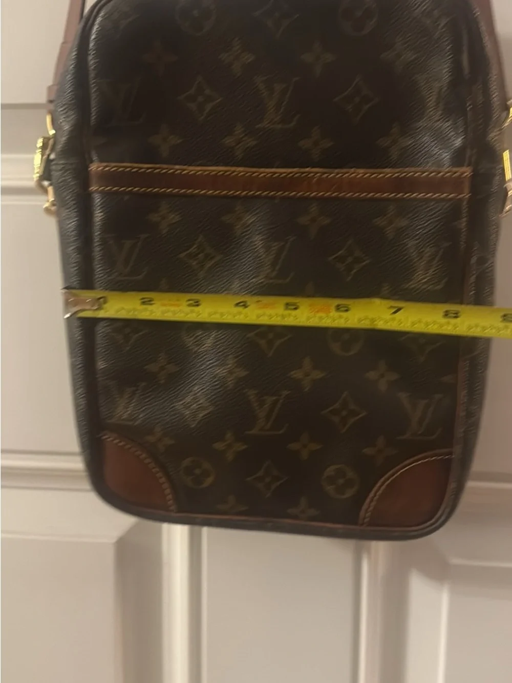 Vintage Louis Vuitton Monogram Canvas Bag in Brown and Tan